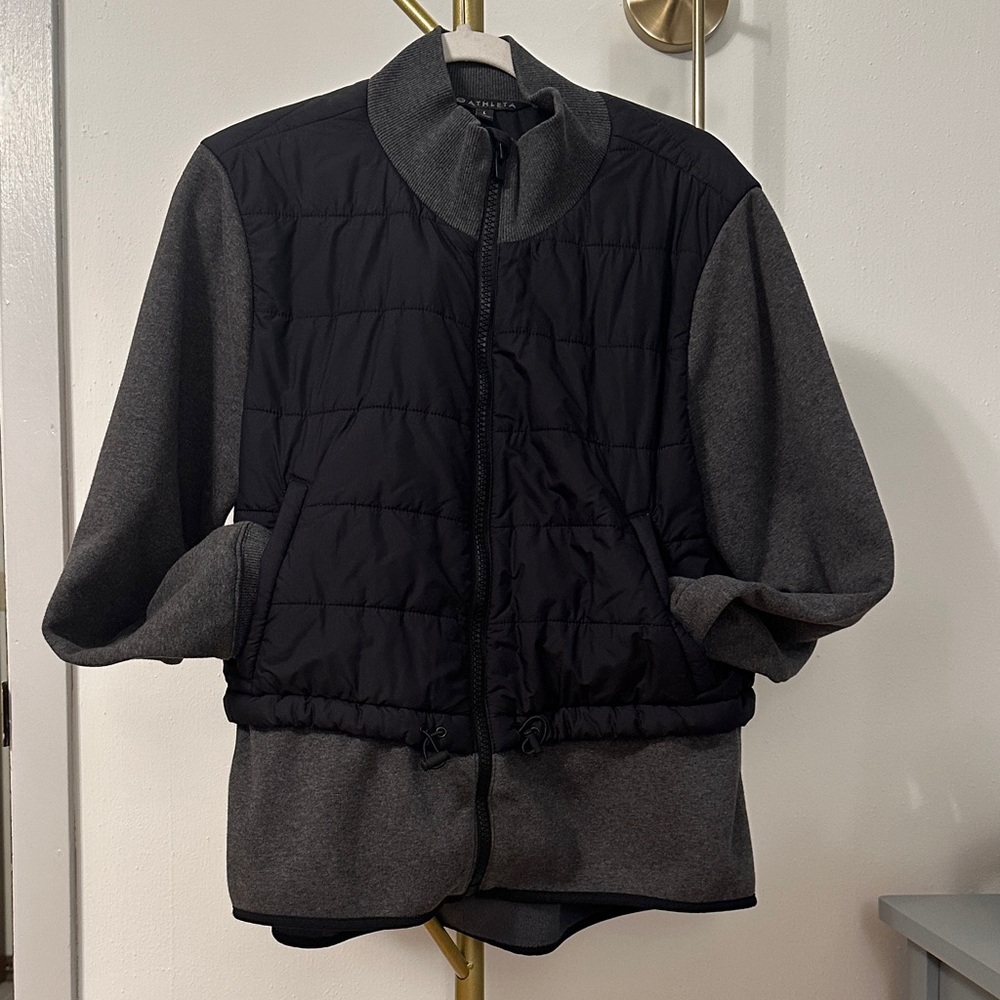Athleta Black and Gray Women's Sweatshirt/Jacket